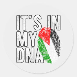 Pegatina Redonda Palestina está en mi ADN