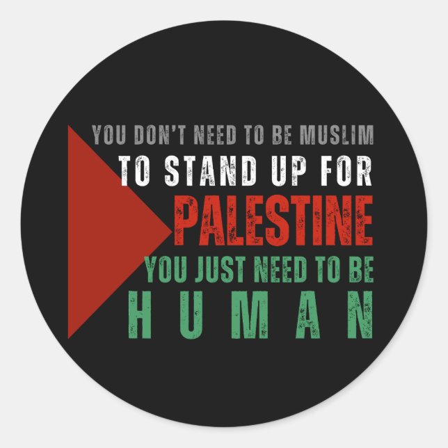 PEGATINA REDONDA PALESTINA LIBRE (Anverso)