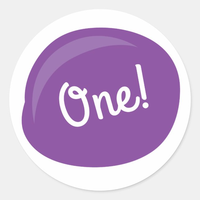 Pegatina Redonda Paleta de pintura Art Paint Cute fiesta de cumplea (Anverso)