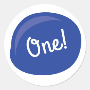 Pegatina Redonda Paleta de pintura Art Paint Cute fiesta de cumplea