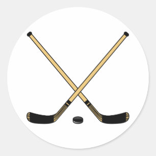Pegatina Redonda Palillos cruzados