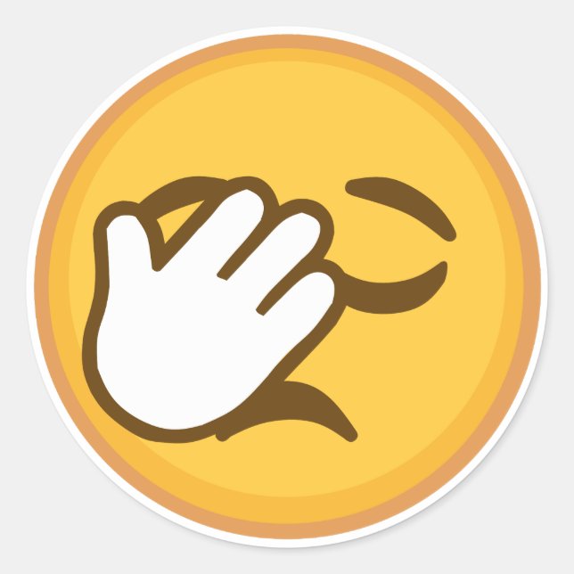 Pegatina Redonda Palm facial (Anverso)