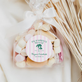 Pegatina Redonda Palm Springs Bachelorette