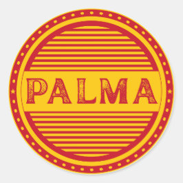 Pegatina Redonda Palma City Pride Emblem – Spanish Identity