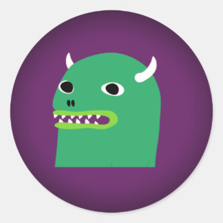 Pegatina Redonda Palo HipMonster