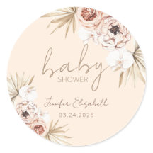 Pampas Grass Boho Bohemian Baby Shower