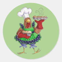 Pegatina Redonda Pan de pan