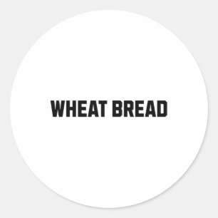 Pegatina Redonda Pan de Trigo Divertido Costume Halloween