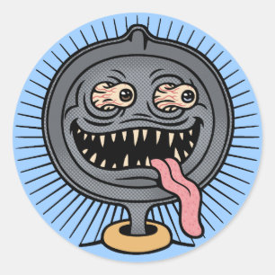 Pegatina Redonda Pan Ned