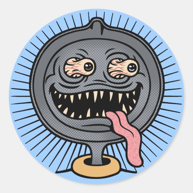 Pegatina Redonda Pan Ned (Anverso)