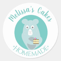 Panadería Casera Logo de Pastel de Oso