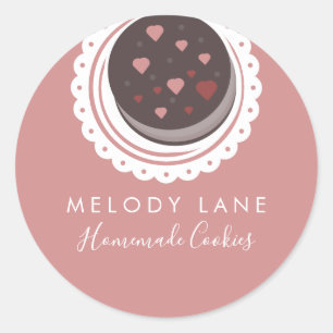Pegatina Redonda Panadería Cocinas caseras Biscuits Dolly Drake