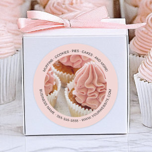 Pegatina Redonda Panadería de Fotos Personalizadas