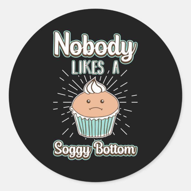 Pegatina Redonda Panadería de panadería de pan de pan de pan de hor (Anverso)