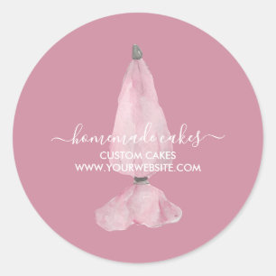 Pegatina Redonda Panadería Pastry Chef Branding