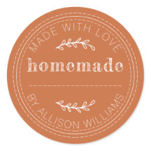 Panadería Rústica Casera Naranja Quemada en Lata d