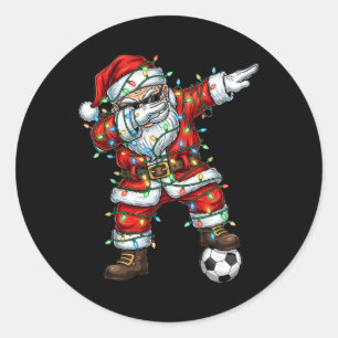 Pegatina Redonda Pañal Santa Fútbol Navidad Pijamas Niños M