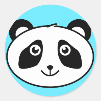 Pegatina Redonda Panda