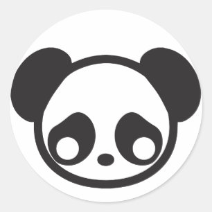 Pegatina Redonda Panda