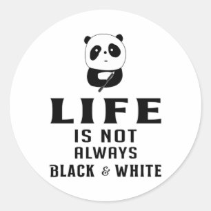 Pegatina Redonda Panda Bear Cute Animal China Pandas Paw Gracioso R