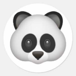 Pegatina Redonda Panda - Emoji