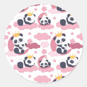 Pegatina Redonda Panda Lover   Me Llaman Panda