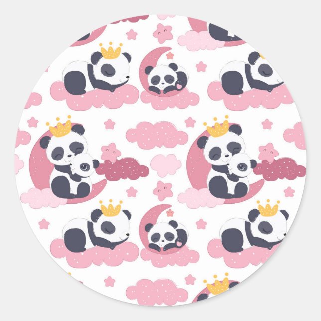 Pegatina Redonda Panda Lover | Me Llaman Panda (Anverso)