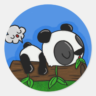 Pegatina Redonda panda toot
