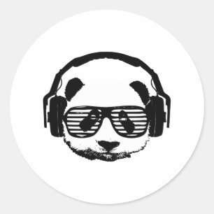 Pegatina Redonda Pandaz en casa de DA