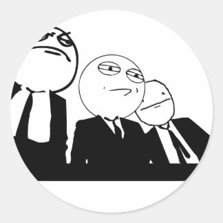 Pegatina Redonda pandilla de memes