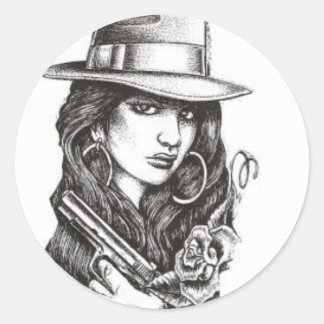 Pegatina Redonda pandillero