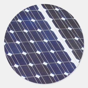 Pegatina Redonda Panel solar