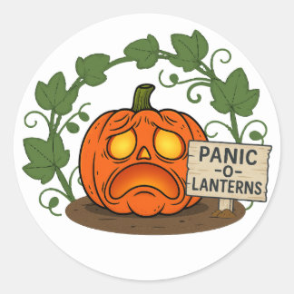 Pegatina Redonda Panic-O-Lantern Stickers