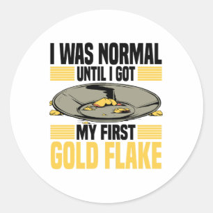 Pegatina Redonda Panorámica para el oro