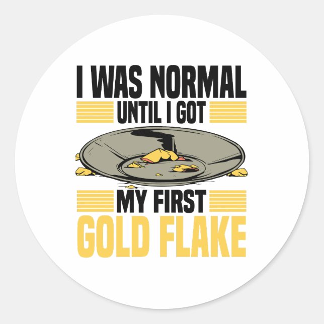 Pegatina Redonda Panorámica para el oro (Anverso)