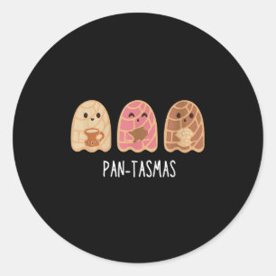 Pegatina Redonda Pantasmas Fantasma Funny Soky Conchas Fantasma Mex