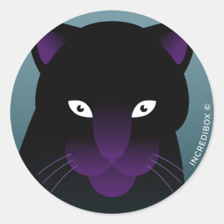 PEGATINA REDONDA PANTHER