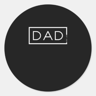 Pegatina Redonda Papá 2024 Cargando Padre 2024 Nuevo Padre Este. 20
