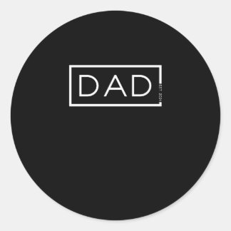 Pegatina Redonda Papá 2024 Cargando Padre 2024 Nuevo Padre Este. 20