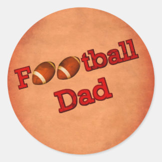 Pegatina Redonda Papá futbolero