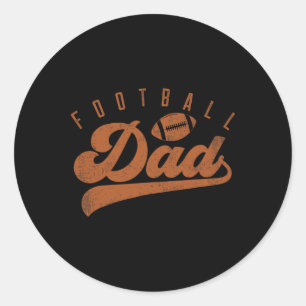 Pegatina Redonda Papá futbolero