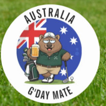 Papá Golfista Wombat Australiano