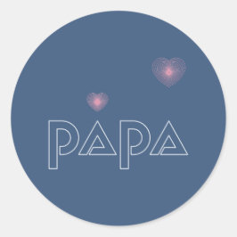 Pegatina Redonda Papa, luz guiadora