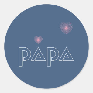 Pegatina Redonda Papa, luz guiadora