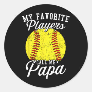 Pegatina Redonda Papás de Softll Mi jugador de Softll favorito me l