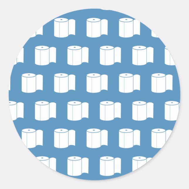 Pegatina Redonda Papel higiénico (Anverso)
