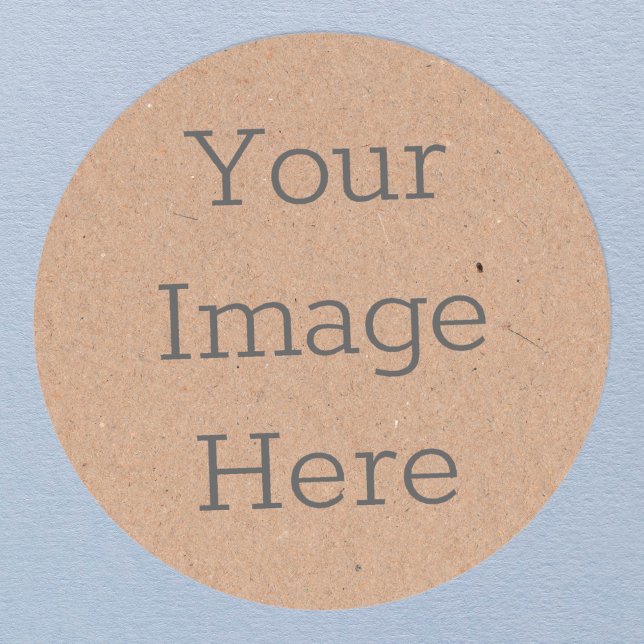 Pegatina Redonda Papel Kraft Marrón Rústico Orgánico Impresión Mini (Subido por el creador)