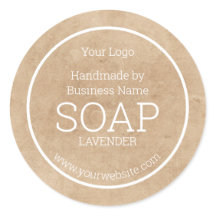 Papel Kraft Rústico de jabón casero