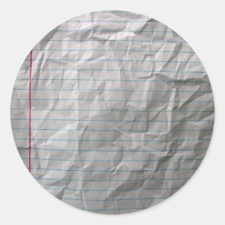 Pegatina Redonda Papel laminado en bruto