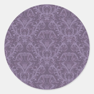 Pegatina Redonda Papel morado de lujo